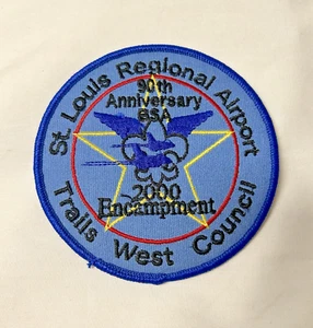Boy Scouts Of America St. Louis Regional Airport Encampment Missouri Patch 2000 - Picture 1 of 3