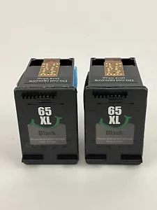 Printer Ink Two Pack 65 XL Black 2 Cartridges New See Photos Read - Picture 1 of 5