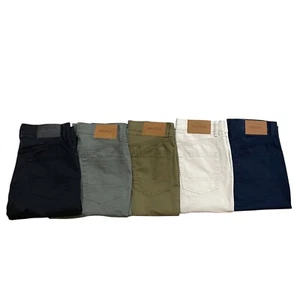 Nautica Men's Straight Fit Comfort Stretch Cotton Thin Chino Pants New All Sizes - Picture 1 of 56