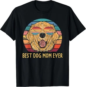 Best Golden Retriever Dog Mom Ever Gift Unisex T-Shirt - Picture 1 of 3