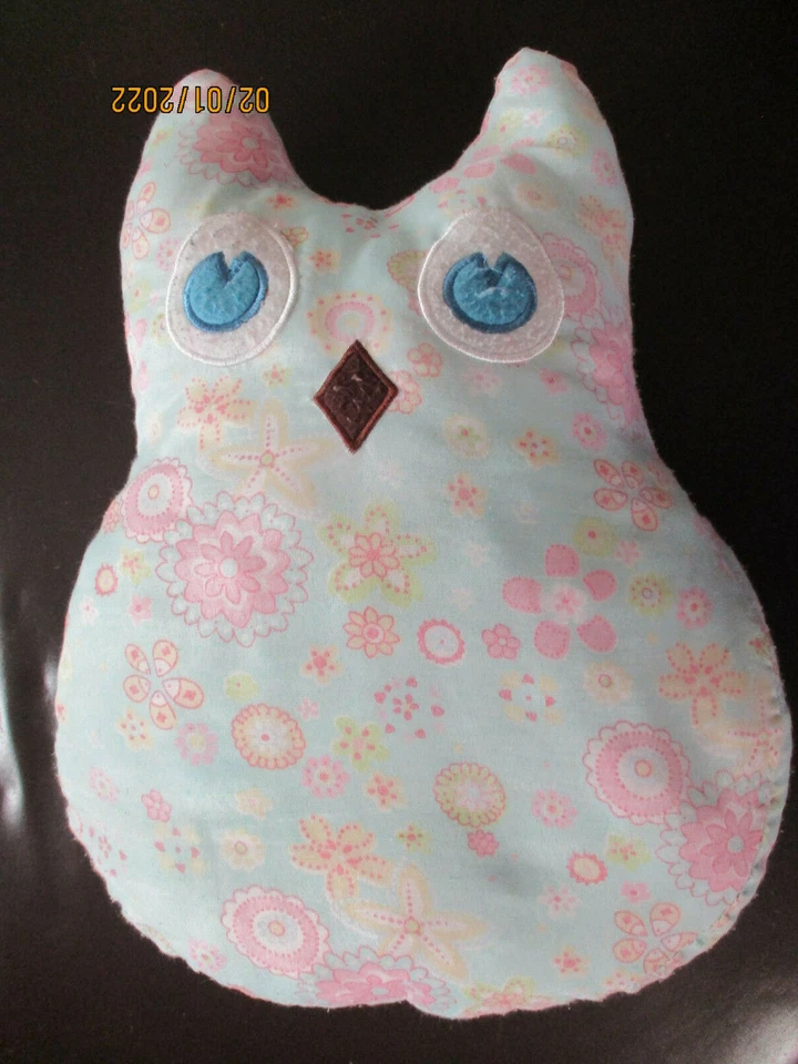 Blumenkissen Eule hellblau 35 cm x 26 cm x 12 cm Shabby Vintage nostalgisch - Bild 1 von 1