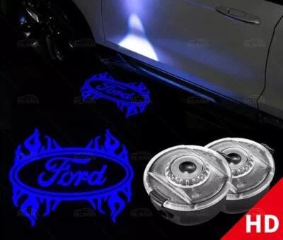 2x Espelho de Visão Lateral Poça LED Luzes de Cortesia Emblema Projetores Para Ford LED - Imagem 1 de 4