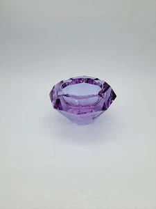 Vintage Murano Alexandrite Neodynium Purple Glass Catch-all Ashtray For Galliano - Foto 1 di 10