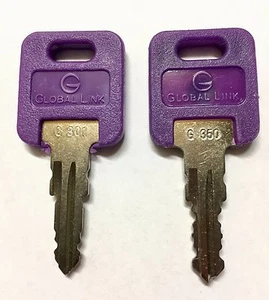 1 Pair (2 keys) Global Link Precut Keys G301 - G391 Select Your Key Number - Foto 1 di 1