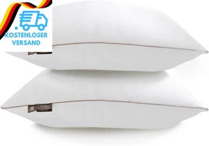 Makimoo Kopfkissen 40X70 Cm 2Er Set Mit Abziehbarem Bambusfasern Bezug, Antimilb