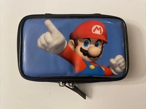 Nintendo DS Handheld Traveler Carrying Case Super Mario Bro Nintendo Zipper Blue - Picture 1 of 3