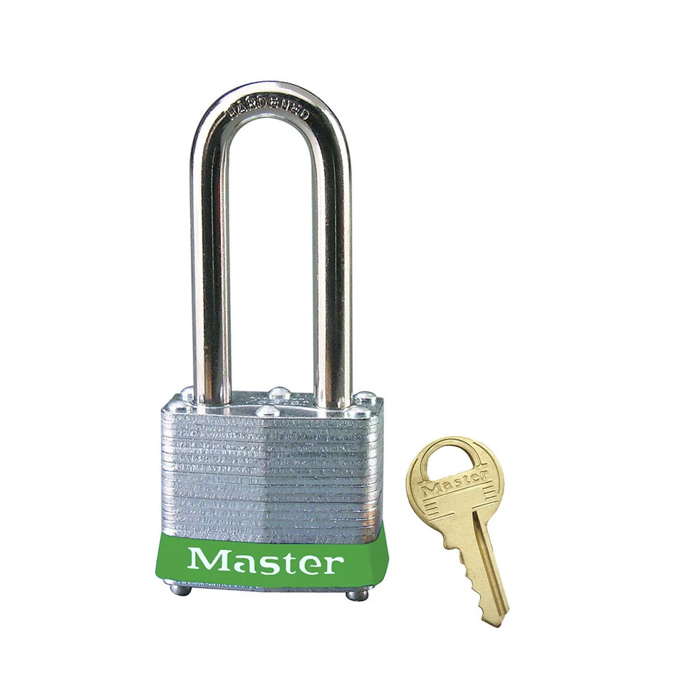 Master Lock | Laminated Steel Safety Padlocks, 1-Pack | SKU: 3LHGRN - Image 1 of 1