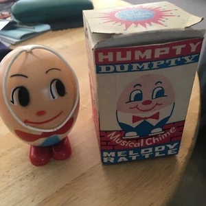 Humpty Dumpty ,Musical Chime Melody Rattle 1960S With Box Rare Now. - Picture 1 of 13