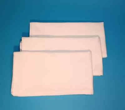 Juego de servilletas de cena de tela de algodón blanco 20"x20" a granel 6, 12, 60, 300 Foto 1 de 2