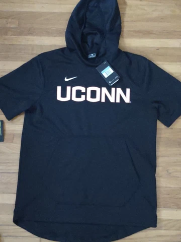 Nike UCONN Spotlight Short Sleeve Pullover Hoodie Men's M Basketball Cover