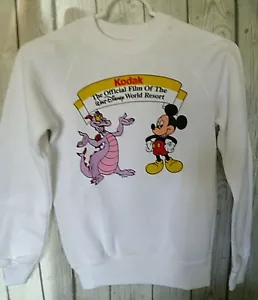 Felpa Vintage Disney Figura Topolino Adulto Piccola Kodak EPCOT Rara anni '90 - Foto 1 di 4