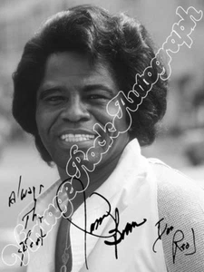 JAMES BROWN - print signed photo - foto autografo stampato - Imagen 1 de 1