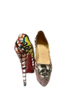CHRISTIAN LOUBOUTIN DAFFODILE 160 LOUBI PRINT Multicolor, Size 37.5 - Picture 1 of 15