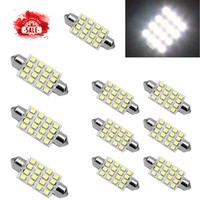 5PCS white 42mm 16SMD Car LED Festoon Dome Map Interior Cargo Light Bulbs  578