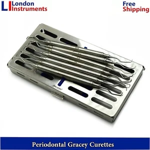 Dental Periodontal Gracey Curettes Root Filling Curette Scalers with Cassettes - Picture 1 of 3