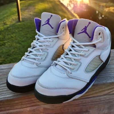 Zapatillas deportivas de baloncesto Air Jordan 5 retro Mid zapatos 440889-141 niños pequeños talla 3 años Foto 1 de 4