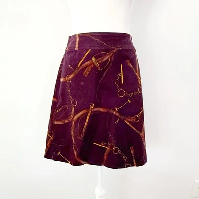 Falda de pana ecuestre Talbots para mujer 8P dinero antiguo preppy Ivy League Academia Foto 1 de 4