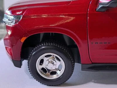  #3007 MAISTO 1/24 SCALE CHROME CHEVY WHEELS AND TIRES FOR 2021 CHEVY TAHOE. - Image 1 of 4