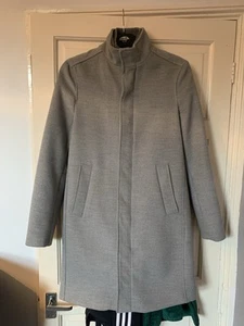 Zara Men's Wool Blend Long Coat Size - Small RRP £120 - Picture 1 of 6