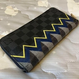 Auth Louis Vuitton Damier Graphite Zippy Vertical Cara Column N61253 Wallet LV - Picture 1 of 11