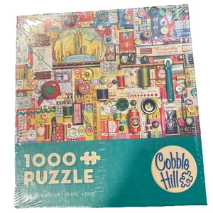 Cobble Hill: 1000-teiliges Puzzle „Nähbegriffe“ „26,625 x 19,25“ NEU - Bild 1 von 6