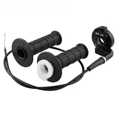 7/8in Motorcycle Twist Throttle Accelerator Handle Grips Cable Set  - Изображение 1 из 4