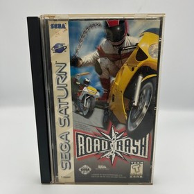NO GAME Road Rash (Sega Saturn, 1996)  Manual and Case Only