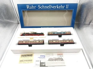 Fleischmann H0 4888 juego de trenes BR 38 Ruhr transporte rápido de la DRG como nuevo en embalaje original - Imagen 1 de 16