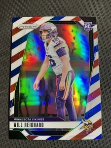 2024 Panini Prizm Will Reichard RC Red White and Blue Rookie #396 Vikings - Picture 1 of 5