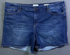 Jessica Simpson Damengröße 24 W Jeansshorts Forever Medium Rise Dark Denim 46 x 6 - Bild 1 von 11