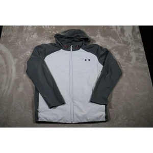 Under Armour Jacket Mens XL ColdGear Hooded Full Zip Athletic Pullover - Picture 1 of 7