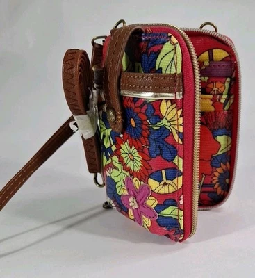 Women's Sakroots Autumn Floral Smartphone Wristlet Wallet Organizer Girlie Core - Image 1 of 4