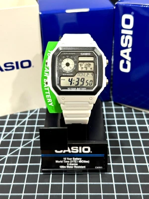 "Storm Trooper" Custom Mod - Casio AE-1200 Royale World Time Illuminator Watch - Image 1 of 4