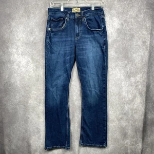 Wrangler 20X Jeans Style 42 Vintage Boot Cut Mens 28x30 Blue Stitched - Picture 1 of 12