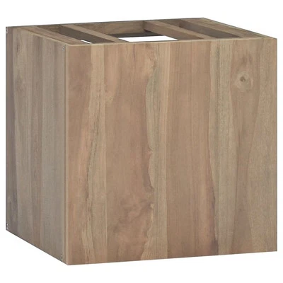 Mueble de baño de pared vidaXL 18,1"x10"x15,7" madera maciza de teca Foto 1 de 4
