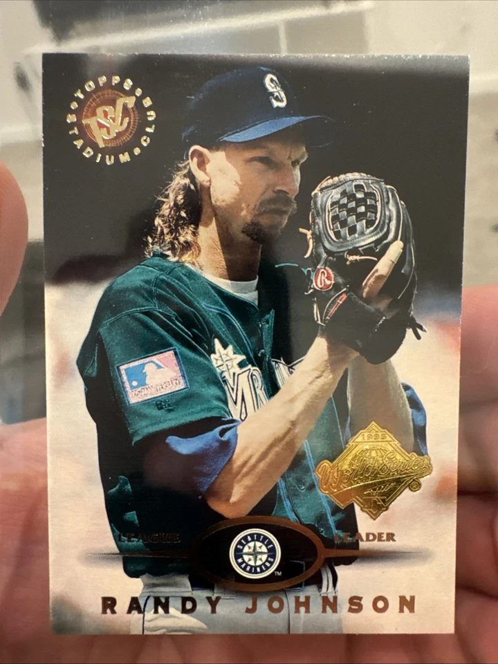 1995 Topps Stadium Club - Randy Johnson #340 Super Teams World Series - Image 1 of 2