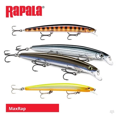 Rapala MaxRap Minnow Lures - Bass Wrasse Pollock Sea Trout Pike Fishing Tackle - Image 1 of 4