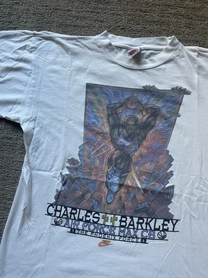 Camiseta De Colección Años 90 Charles Barkley Nike Air Force Max CB EE. UU. Talla XL Blanca Foto 1 de 4