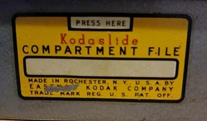 Vintage Kodak Compartment File Kodaslide Metal Storage Case for 35mm Slides - Picture 1 of 5
