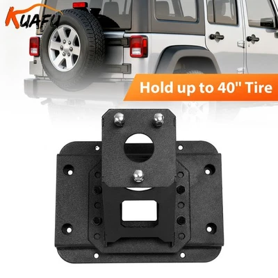 For Jeep Wrangler JK JKU Unlimited 07-18 Tailgate Spare Tire Carrier Bracket Foto 1 de 4