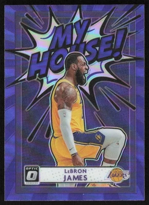 2020-21 Donruss Optic My House Purple #4 LeBron James Los Angeles Lakers - Image 1 of 2