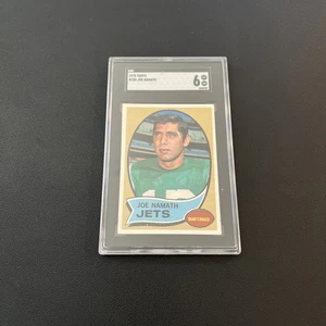 Carta calcio 1970 Topps NFL Joe Namath #150 SGC 6 gradi - Foto 1 di 4