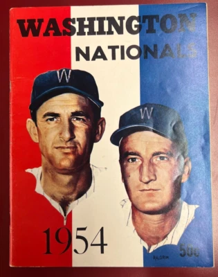 1954 VTG Official Year Book Washington Senators MLB E.Yost/C.Vollmer Cover WOW! - Image 1 of 3