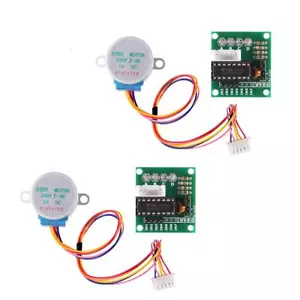 Aoicrie 2Sets 28BYJ-48 DC 5V Stepper Motor + ULN2003 Driver Test Module Board - Picture 1 of 6