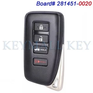 281451-0020 for Lexus ES300H ES350 GS350 GS450H Smart Remote Key Fob HYQ14FBA - Picture 1 of 5