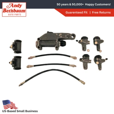 For 1946-1952 DeSoto Master Cylinder Wheel Cylinder Brake Hose Rebuild Kit - Image 1 of 3