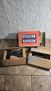 LIONEL PAAR 022 FERNGLEISWEICHEN SET SPUR O NACHKRIEG ORIGINAL OB - Bild 1 von 4