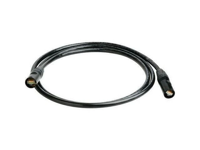 25'FT CAT-6 STP Shielded Ethernet Black Cable w/Neutrik EtherCon RJ45 plugs V2 - Image 1 of 1