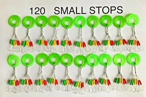 120 small column Fishing Rubber Float Bobber Stops Pitch Sinker Brand new USA - Picture 1 of 1
