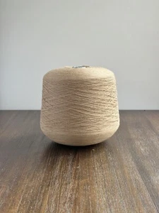 960g ZD 50% Mercerized Wool (70s)  50% Cotton 2/48nm Yarn Cone - Picture 1 of 11